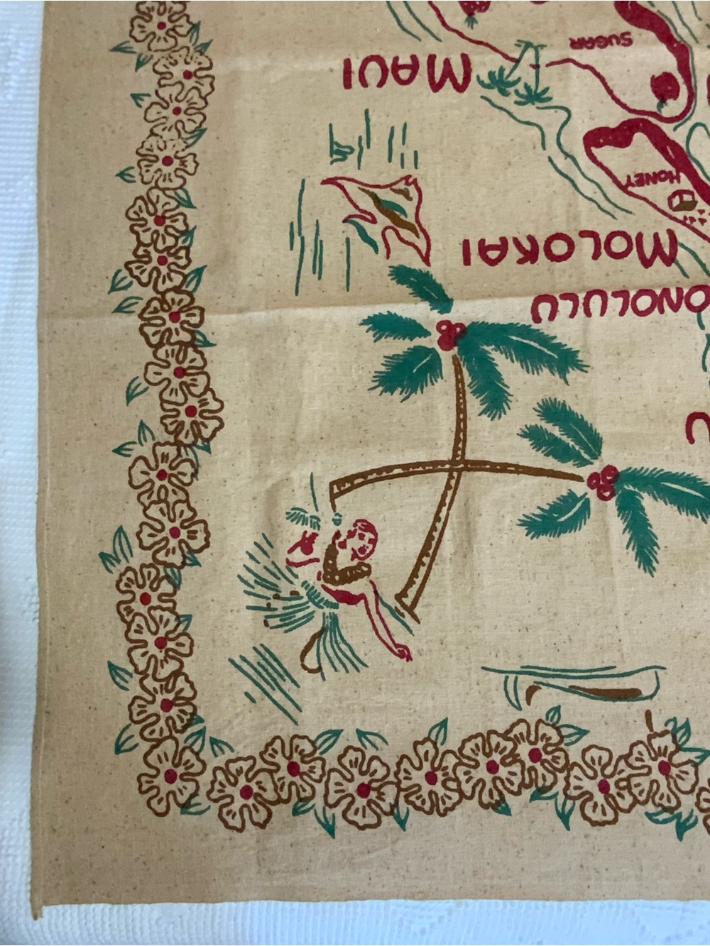 1940-50’s ‘Hawaii Paradise of the Pacific”Mint NOS
Tablecloth Rare - Picture 3 of 11